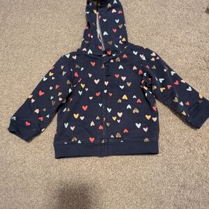 Heart Patterned Hoodie